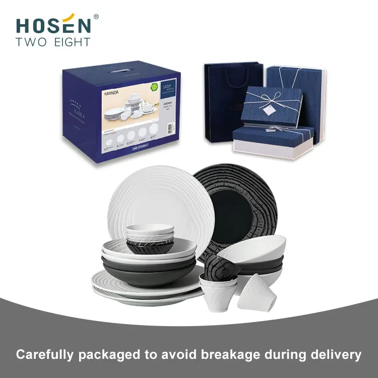 Wholesale Price Ceramics White Dinnerware Set Restaurant Hotel High Quality Tableware Sets Crockery Porcelain Dinner Sets