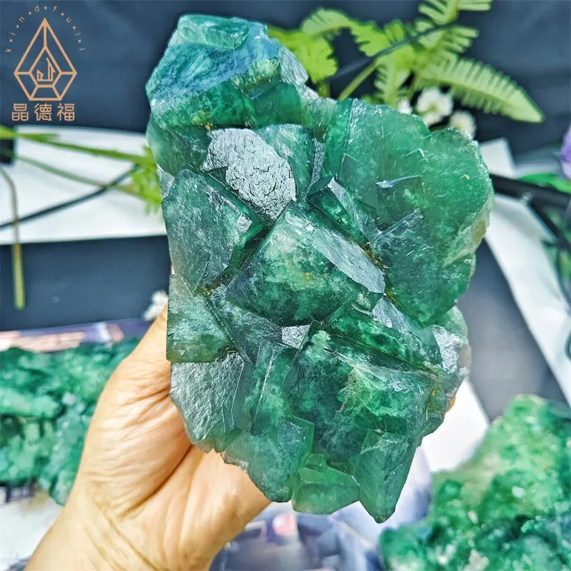 Wholesale High Quality Natural Green Fluorite Cluster Raw Rough Specimen Healing Stones Crystal For  Decoration
