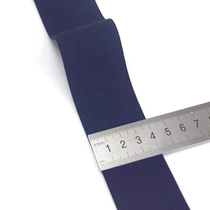 Фабричная Быстрая доставка 4 см синяя плоская саржевая лента полиэстеровый однотонный стрейчевый ремень для обуви нейлоновый ремень для камеры
