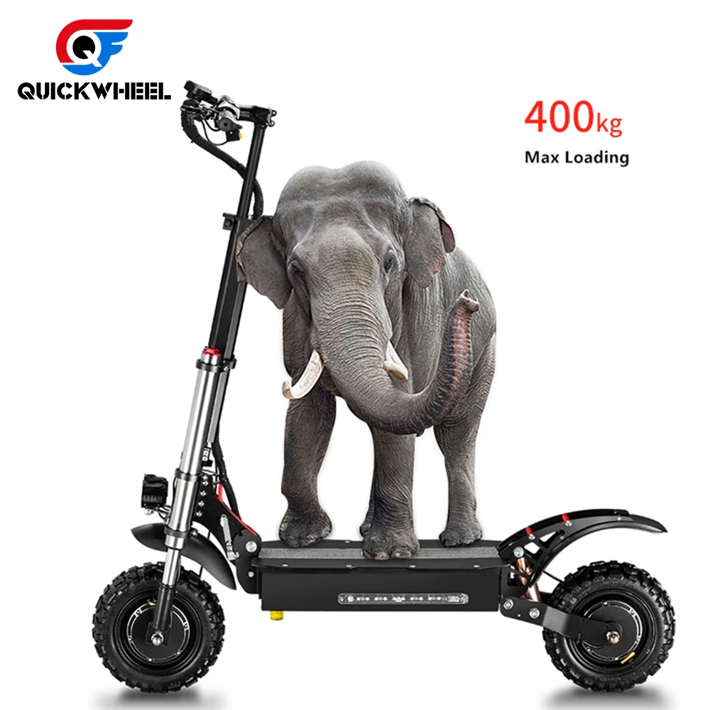 Aluminum 5400W 11 Inch 200Kg Load Kids Folding Electric Scooter For Adult