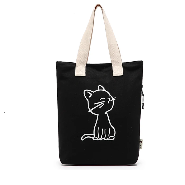 High quality wholesales costom white shopping handled canvas bag