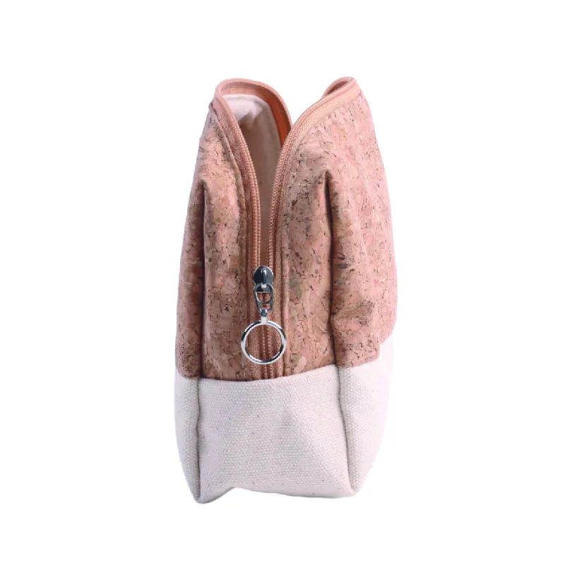 Supplier Cheap Customized Makeup Bag Portable Cork Unisex Artist Beauty Professional Make up Case Travel Organizer