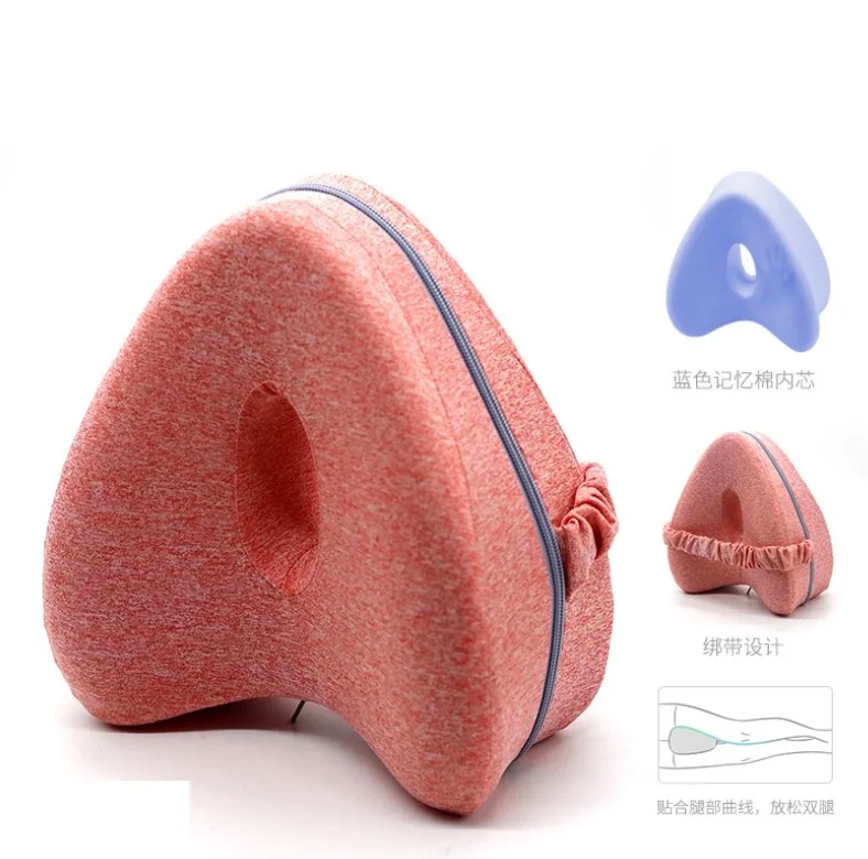 Amazon  hot sell  Heart shape Knee leg Pillow for Side Sleepers