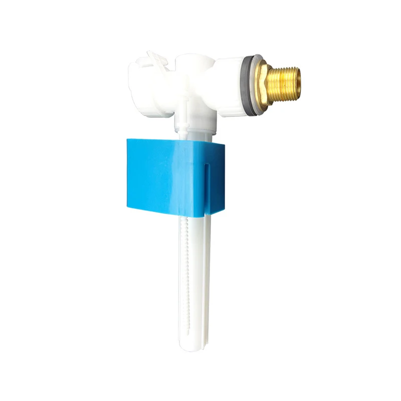 High Quality Toilet Tank Water Side Into Inlet Flush Fittings Fill Valves Brass Copper Bathroom Accessories