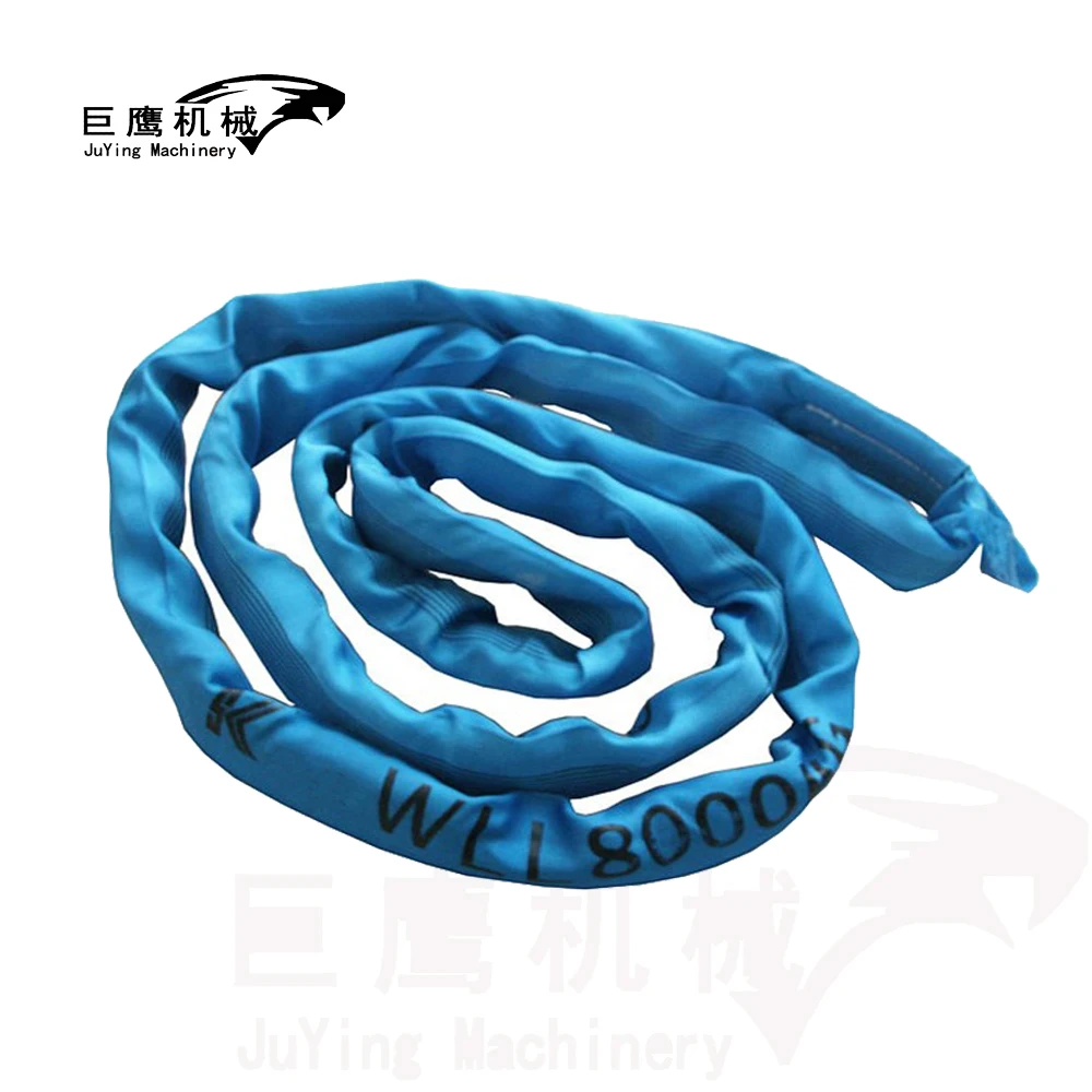 soft lifting sling with endless lifting eyes, synthetic roundsling