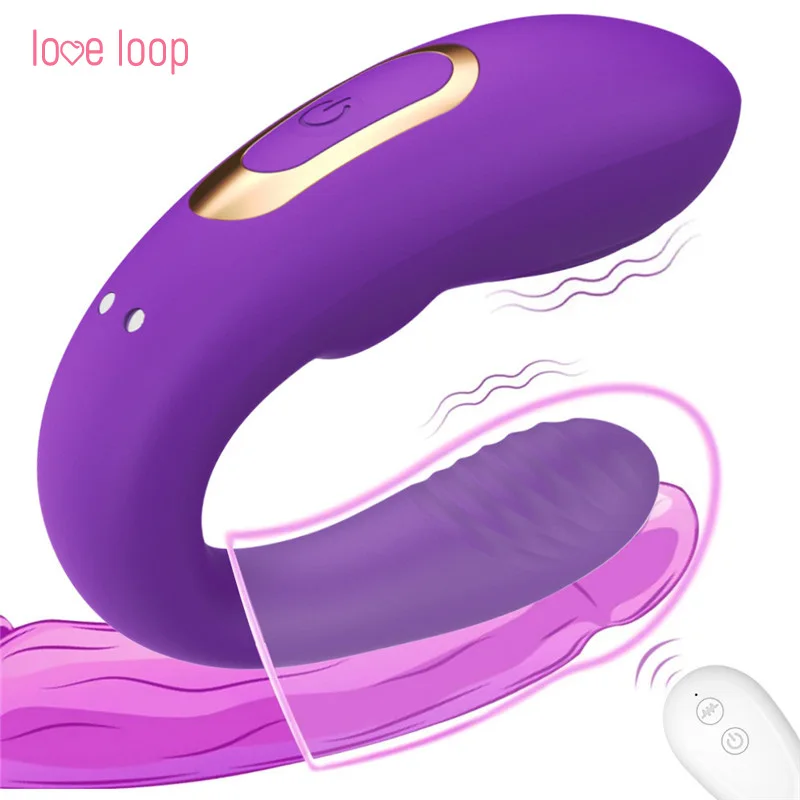 Love Loop Clitoris Stimulation G Spot Vagina U Shape Sex Toys invisible Wearable Remote Control Best Vibrator For Couple