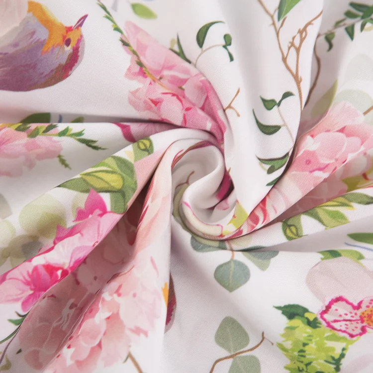 Reayol digital printed 30s viscose rayon fabric stocklot