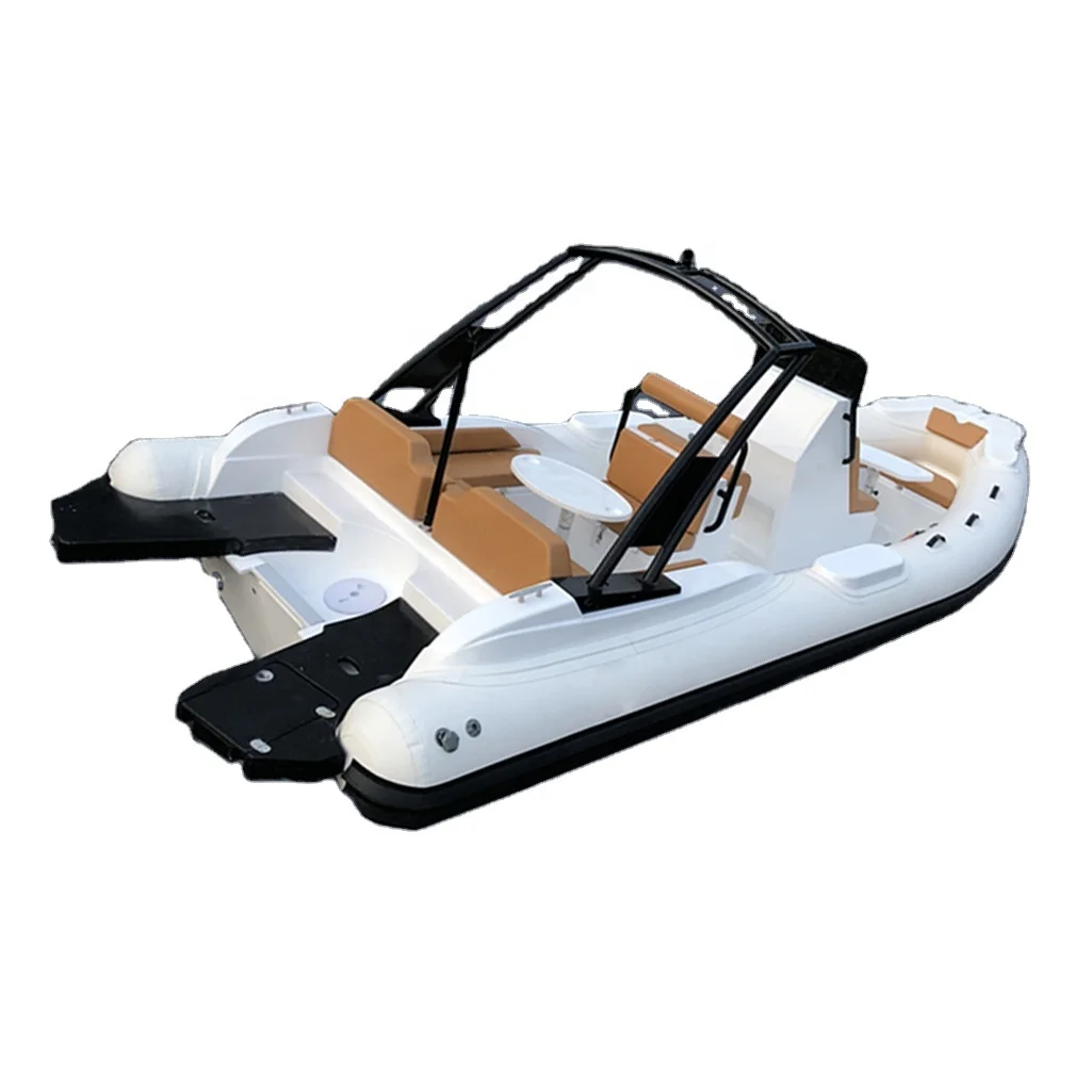 
Liya New design 660 CM Rigid fiberglass hull inflatable luxury rib boat 