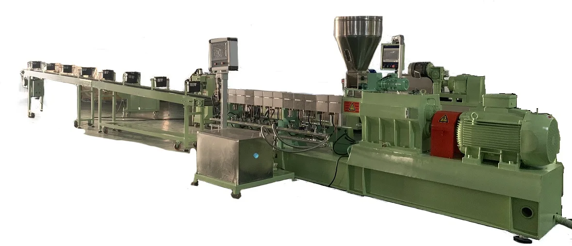 Single twin screw extruder with water ring cutting system for EVA TPR TPE high filling masterbatch