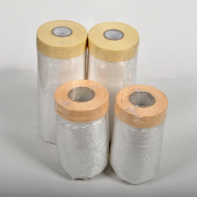 DIY paint protection plastic pre taped masking film