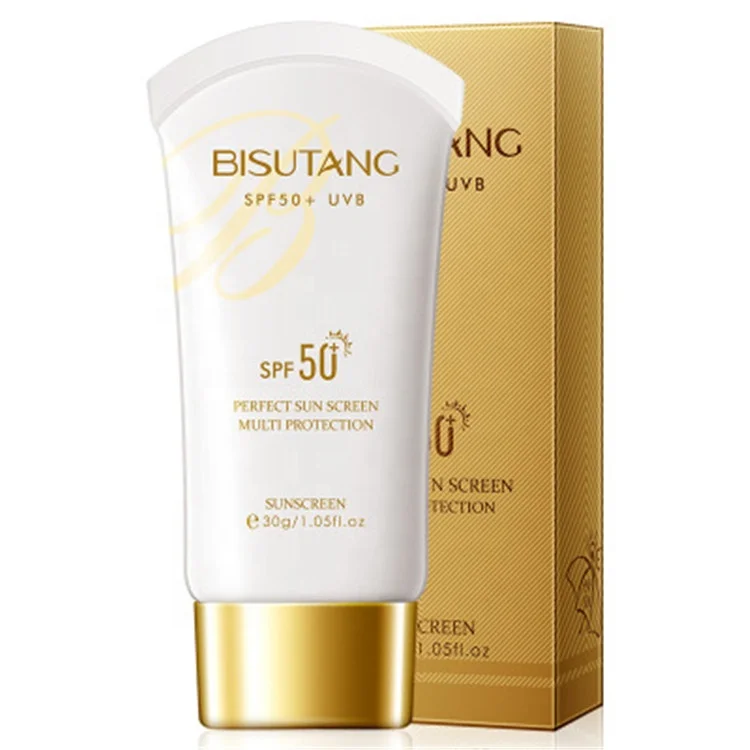 BISUTANG 30g по индивидуальному заказу приватный лэйбл Корейская защита от солнечных лучей Spf 50 + ультрафиолета изоляция водонепроницаемый УФ Защита уход за кожей лица солнцезащитный крем