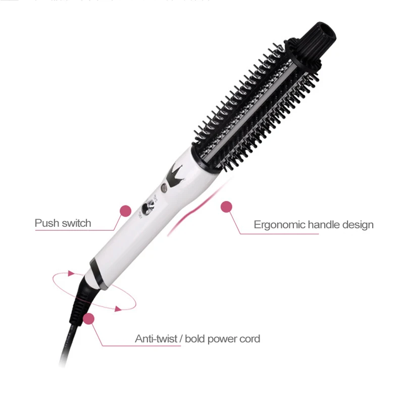 360 Degree Rotating Hair Curler Comb Automatic Curling Comb Auto Rotating Hair Curler Comb Professional Hairs Rollers Curling