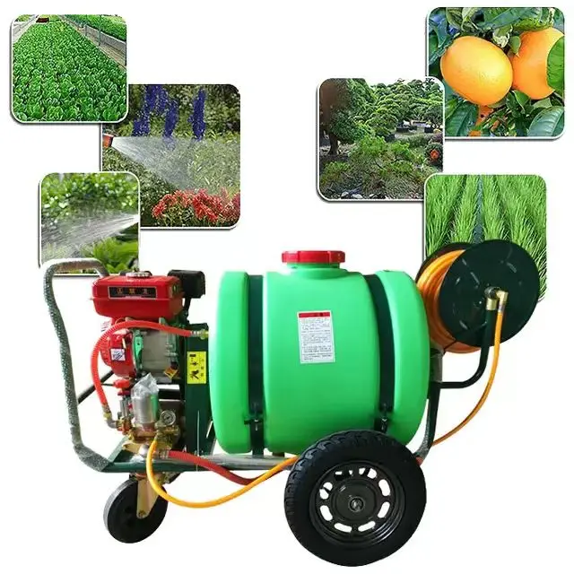 High power gasoline pesticide sprayer 100L hand push charging garden pesticide sprayer disinfection and epidemic prevention
