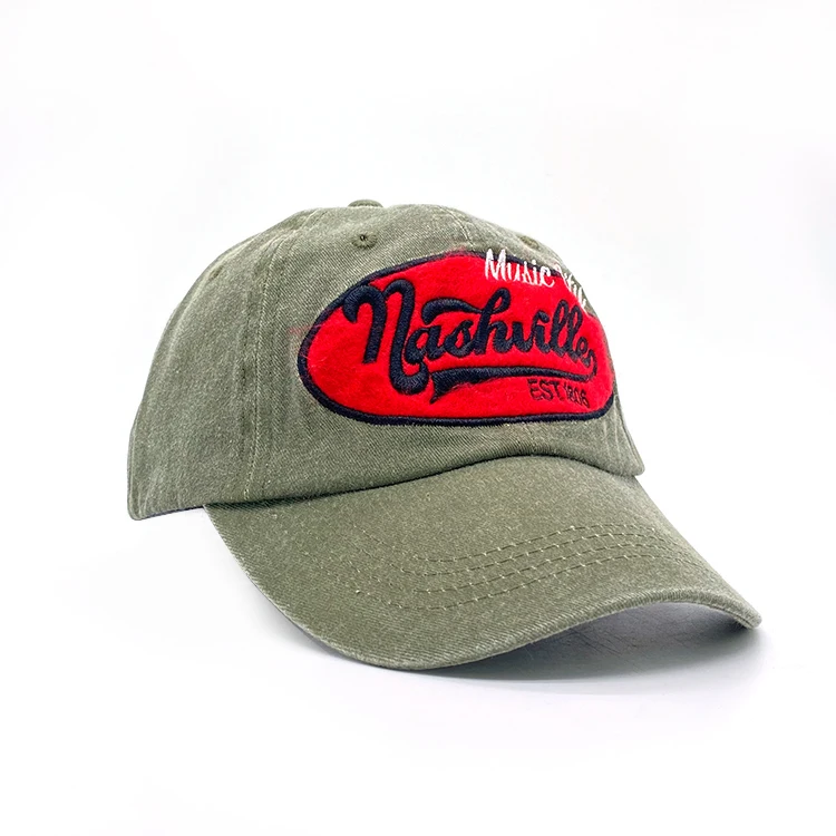 Custom Logo Trucker Hat Patch Pigment Dyed Keep Warm Baseball Cap