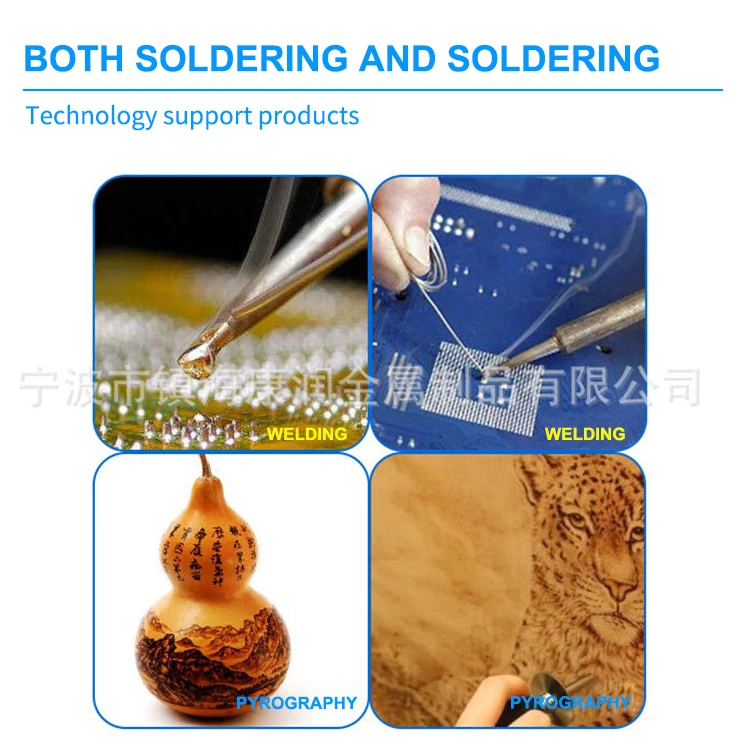 60W Welding Solder Iron Rework Station Soldering Iron Electric Soldering Iron Kit with Comfortable Grip Handle