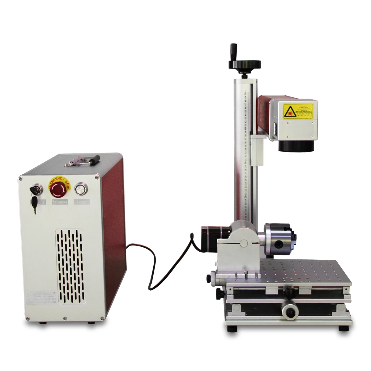 Desktop metal plastic jewelry split co2 fiber laser marking machine 20w 30w 50w for sale