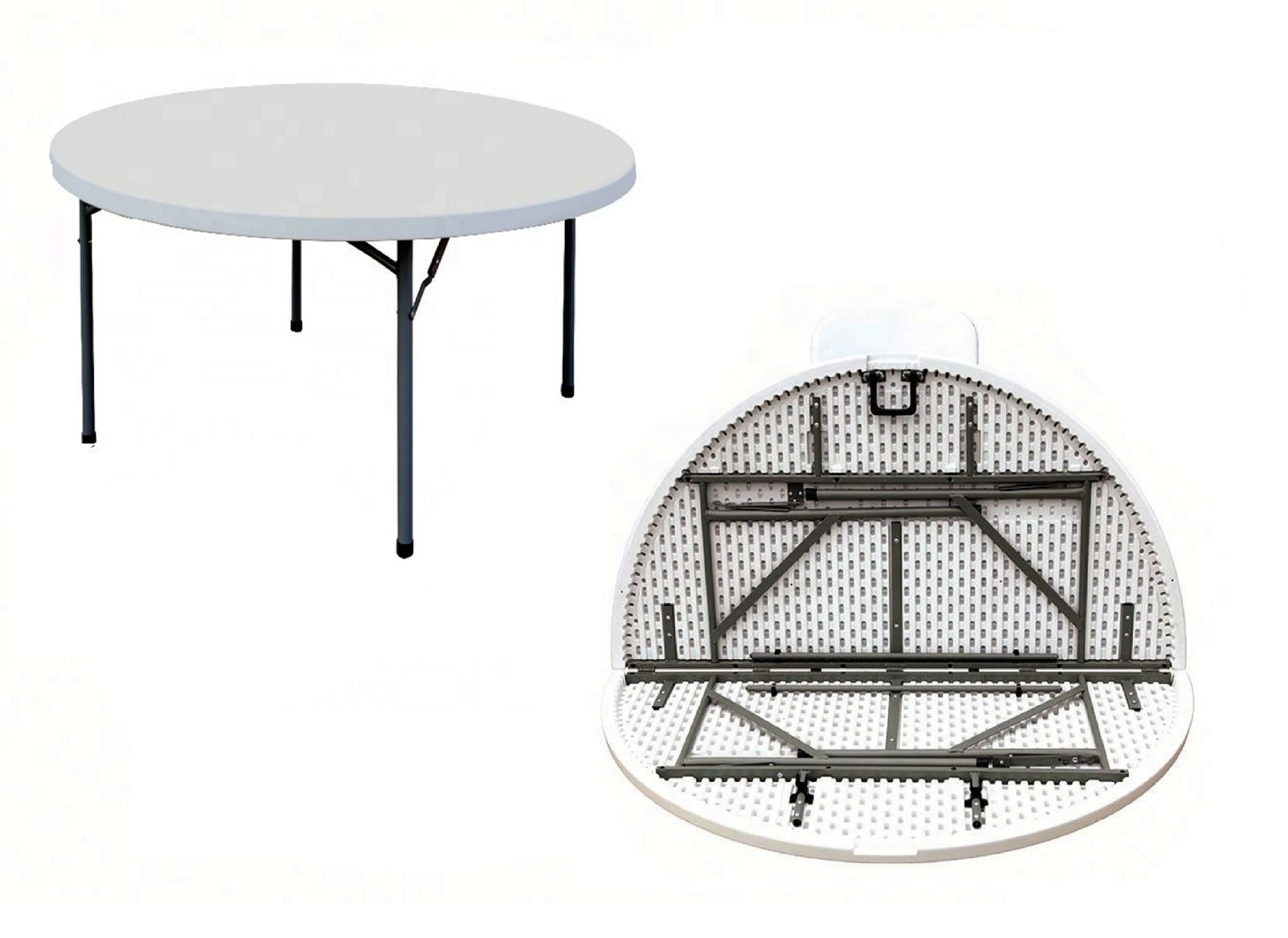 Round folding picnic table round banquet table