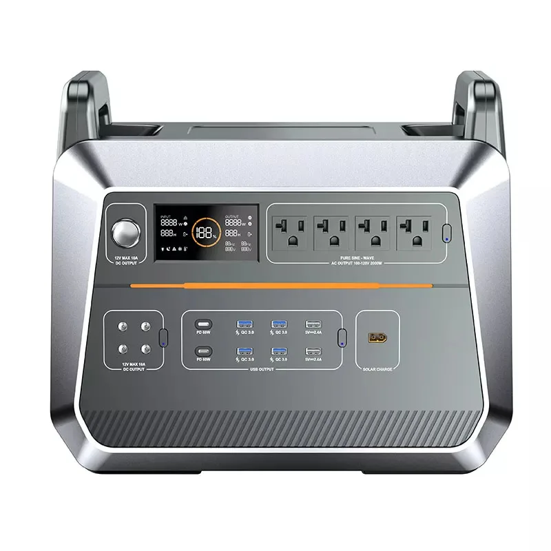 Portable Emergency Power Supply Power Station Solar Fast Charge 2073Wh New Energy Charging Outdoor Camping Power Generator