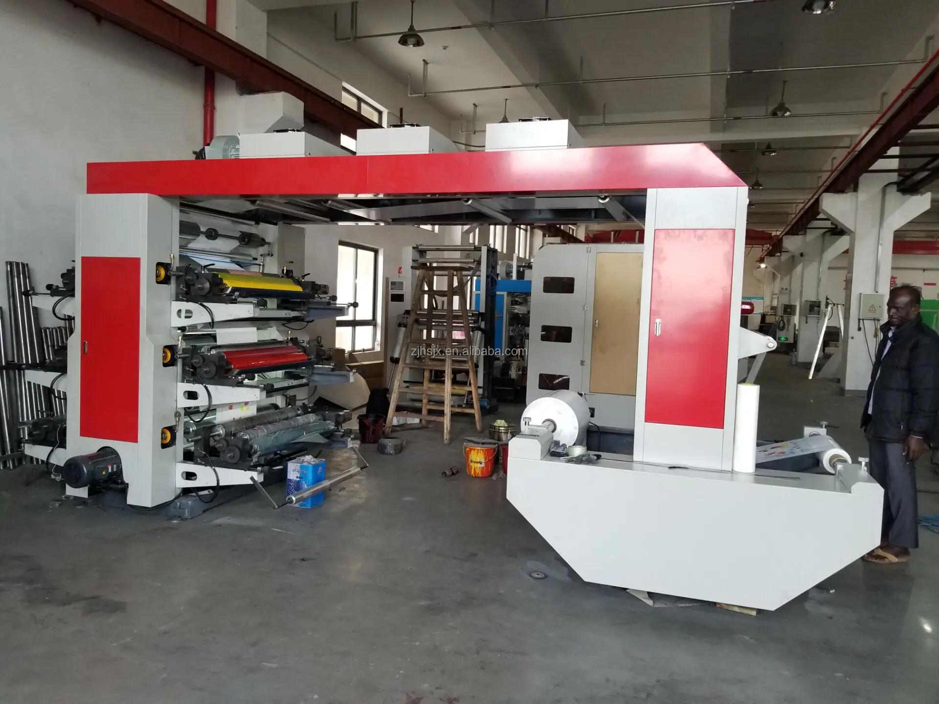 YT-61000 Middle Speed 6 Colors Bopp Laminating Film Roll Papers Flexographic Print Machine