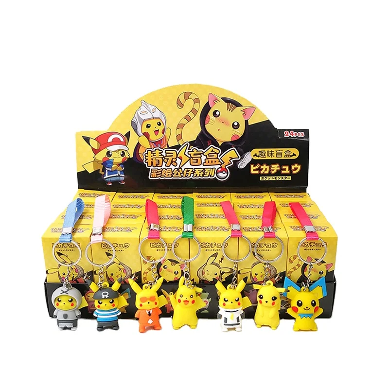 24pcs Anime Blind Box Surprise Action Figure Creative Lovely Pokemoned Color Display Blind Box Toys Wholesale
