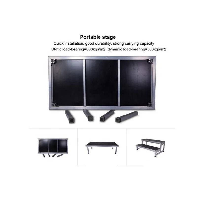 Show Stage Portable Truss Display  Folding Stage Support OEM Aluminum Stage Mobile Outdoor Platform