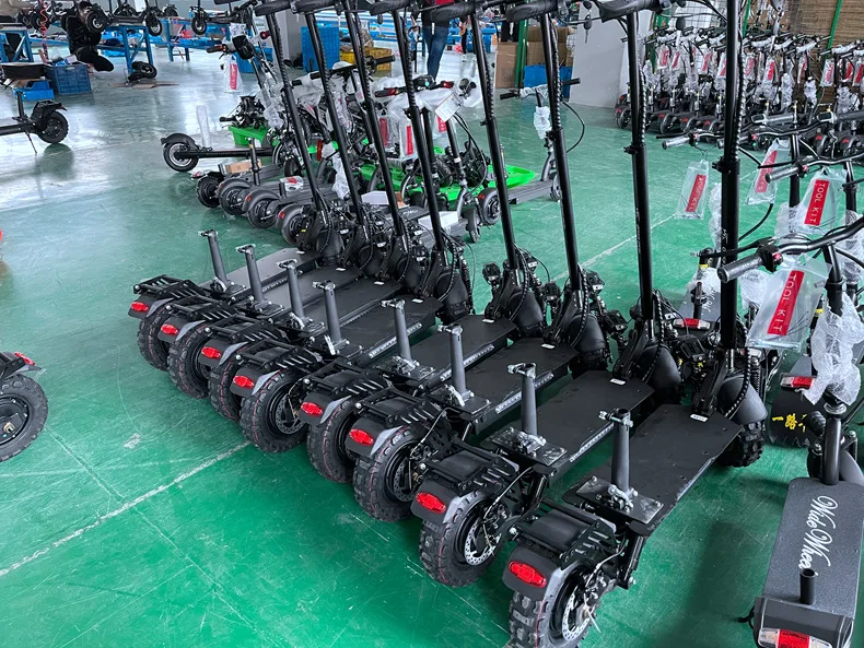 Wholesale High Quality Folding Adult Electric Scooter With Seat 1200W 2400W Motor 60km/h Max Speed 11 Inch Off-road Vacuum Tire