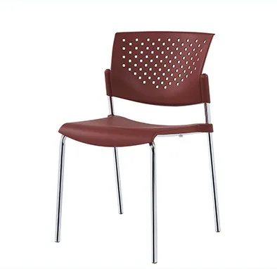 plastic chair with metal chromed leg