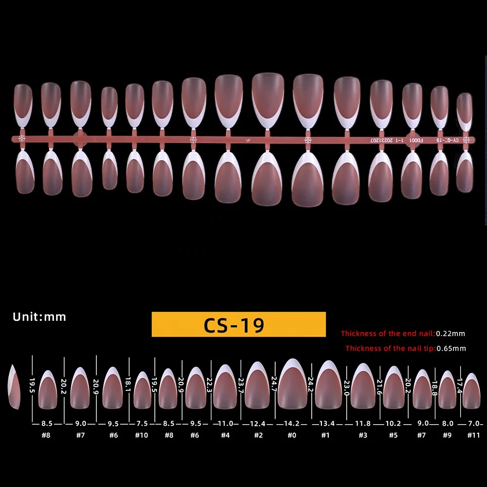 Gelsky New Product Colored Nail Tips Artificial Nail Tips Short Almond Nail Tips