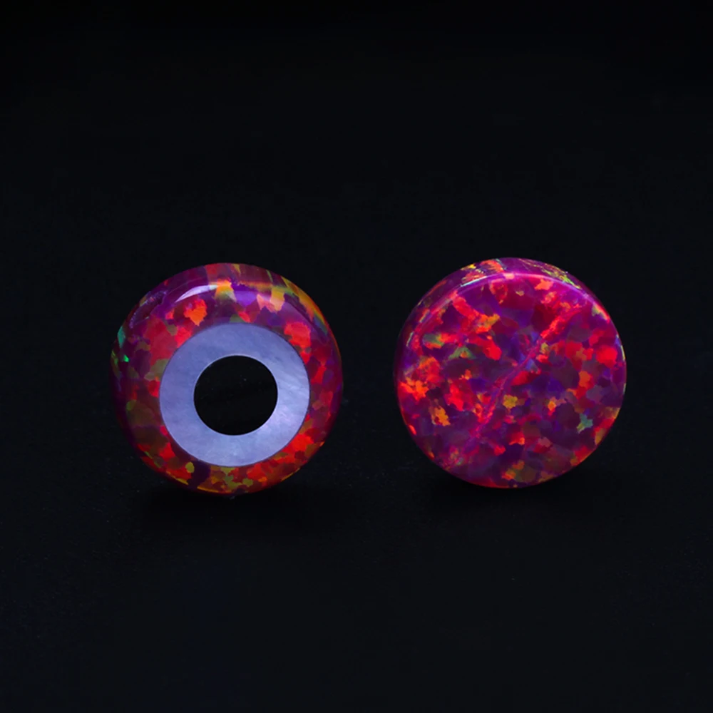 Wholesale 92 Colors Opal Turkish Eye Blue Round Synthetic Opal Eye Stone for Opal Jewelry