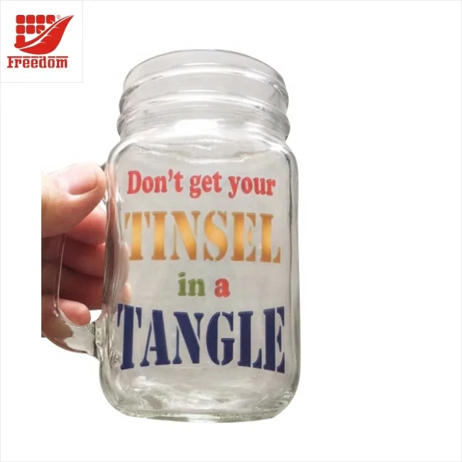 Банка с логотипом по индивидуальному заказу Мейсона хорошего качества