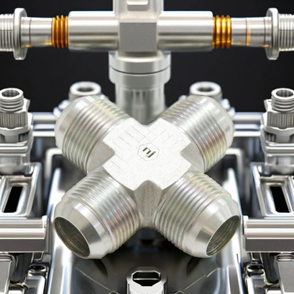 2650 SAE Cross Hydraulic Adapters Fittings JIC Thread Type Hydraulic Hose Fittings