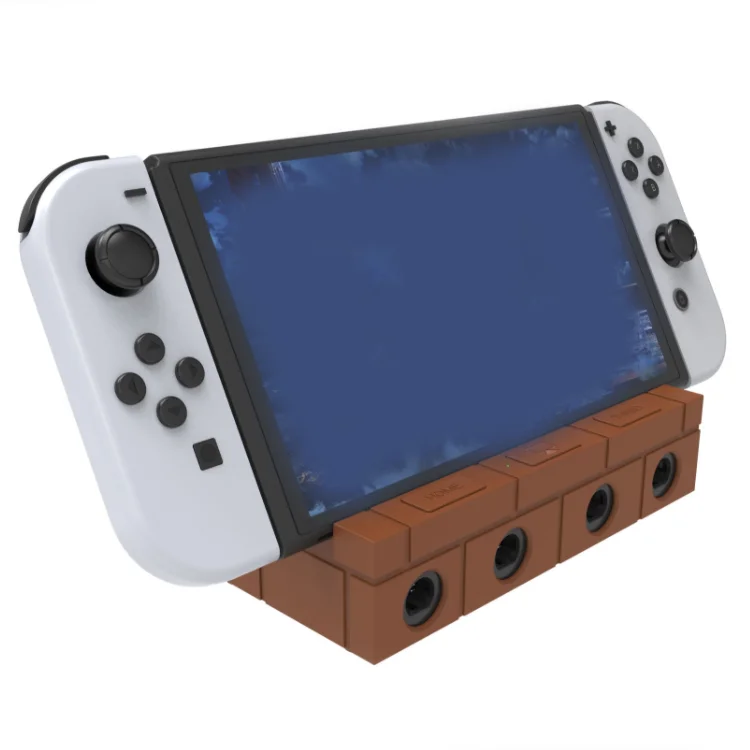 with Card Holder TV Dock Charging Station For NGC Controller Converter Charging Stand  For Nintendo Switch Oled Accessories
