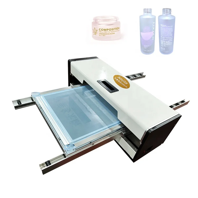 Amydor Factory AMD550 Cosmetic Packaging Bottles Box Digital Silk Screen Plate Printing Making Machine