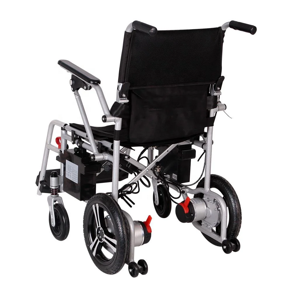 2024 Best Selling All Aluminum Alloy Disabled Care Portable Electric Wheelchair Foldable Lightweight Electric Folding Wheelchair