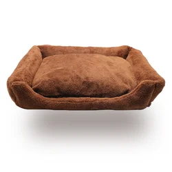 Rectangle Dog Bed Pet Baskets Warm Orthopedic Kennel Soft Cat Dog Bed For Pet Crate