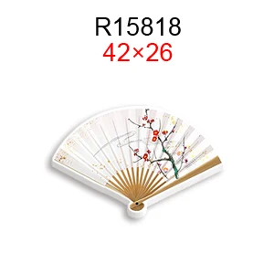 50pcs Fans craft planar resin flatback decorative kawaii craft center for bows Keychain Handmade Phone Case