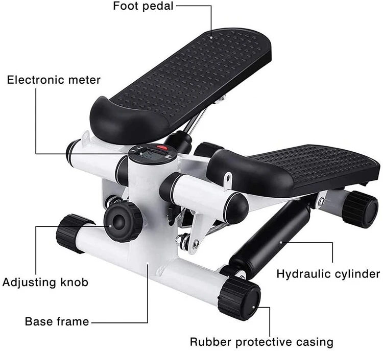 New Design  Up-down Mini fitness twister Stepper with Resistance Rope exercise stepper