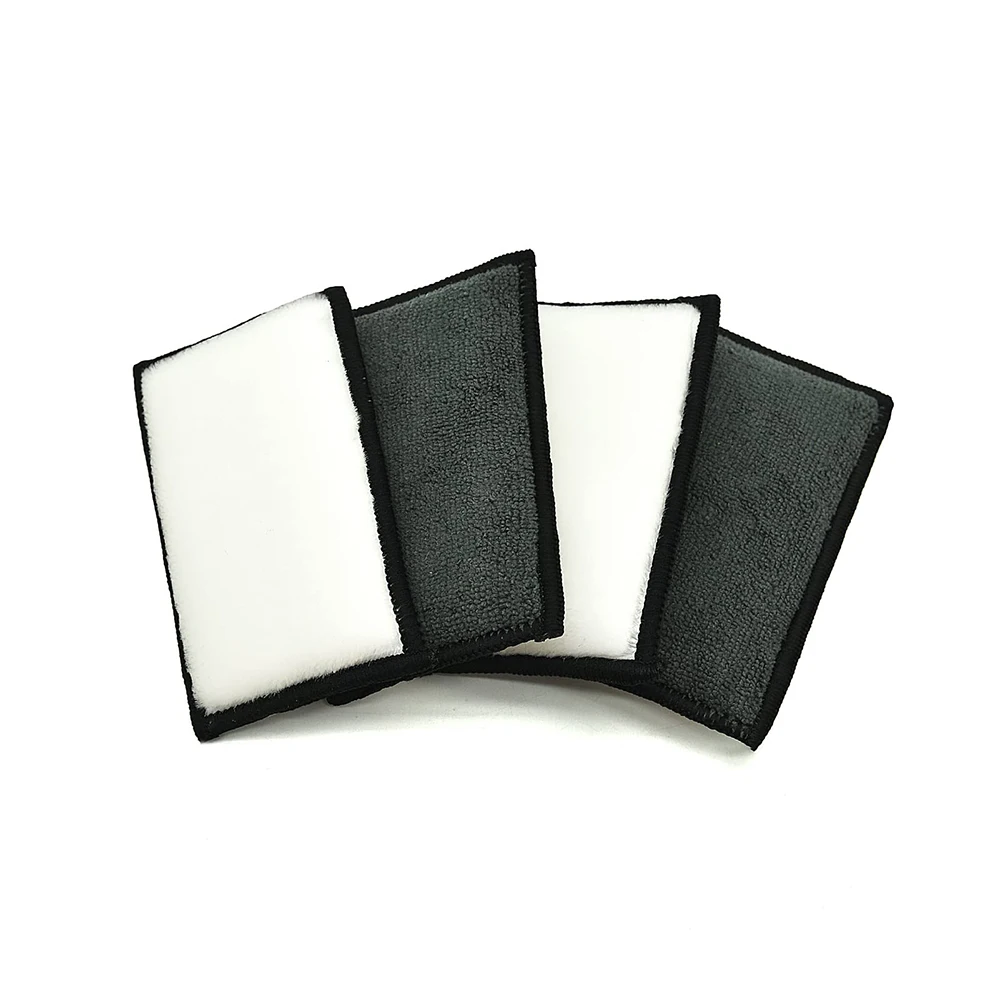 Custom Microfiber Interior Scrub Sponge Cleaning Washing Microfiber Bug Sponge for Car, Household Cleaning