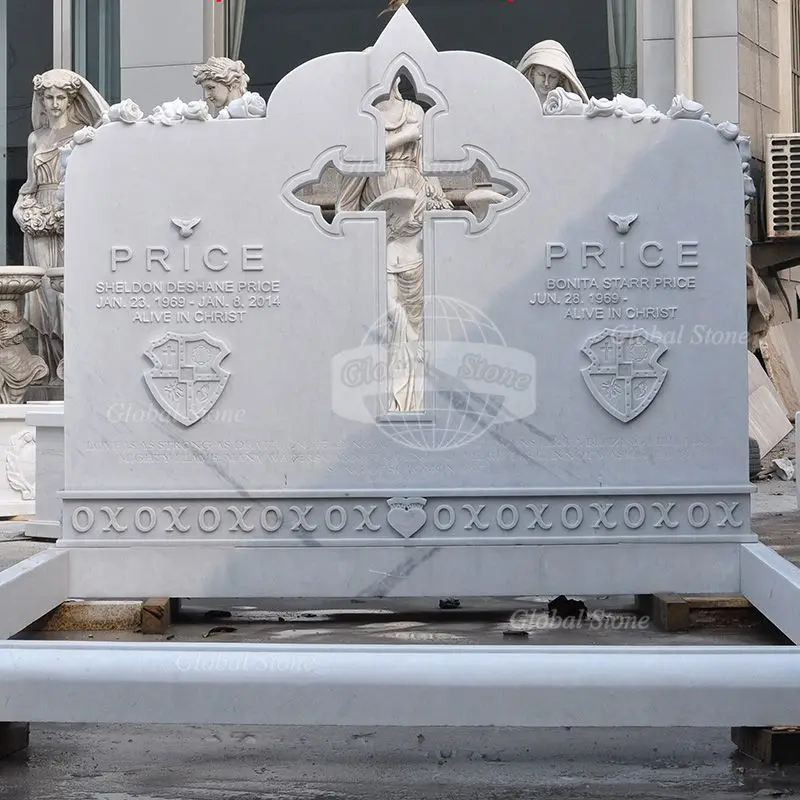 Fancy Custom Cemetery Marble Monument Headstone Tombstone