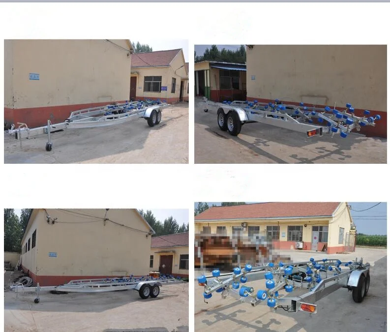 Galvanized 28 ft tandem axle boat trailer for 30 ft boat
