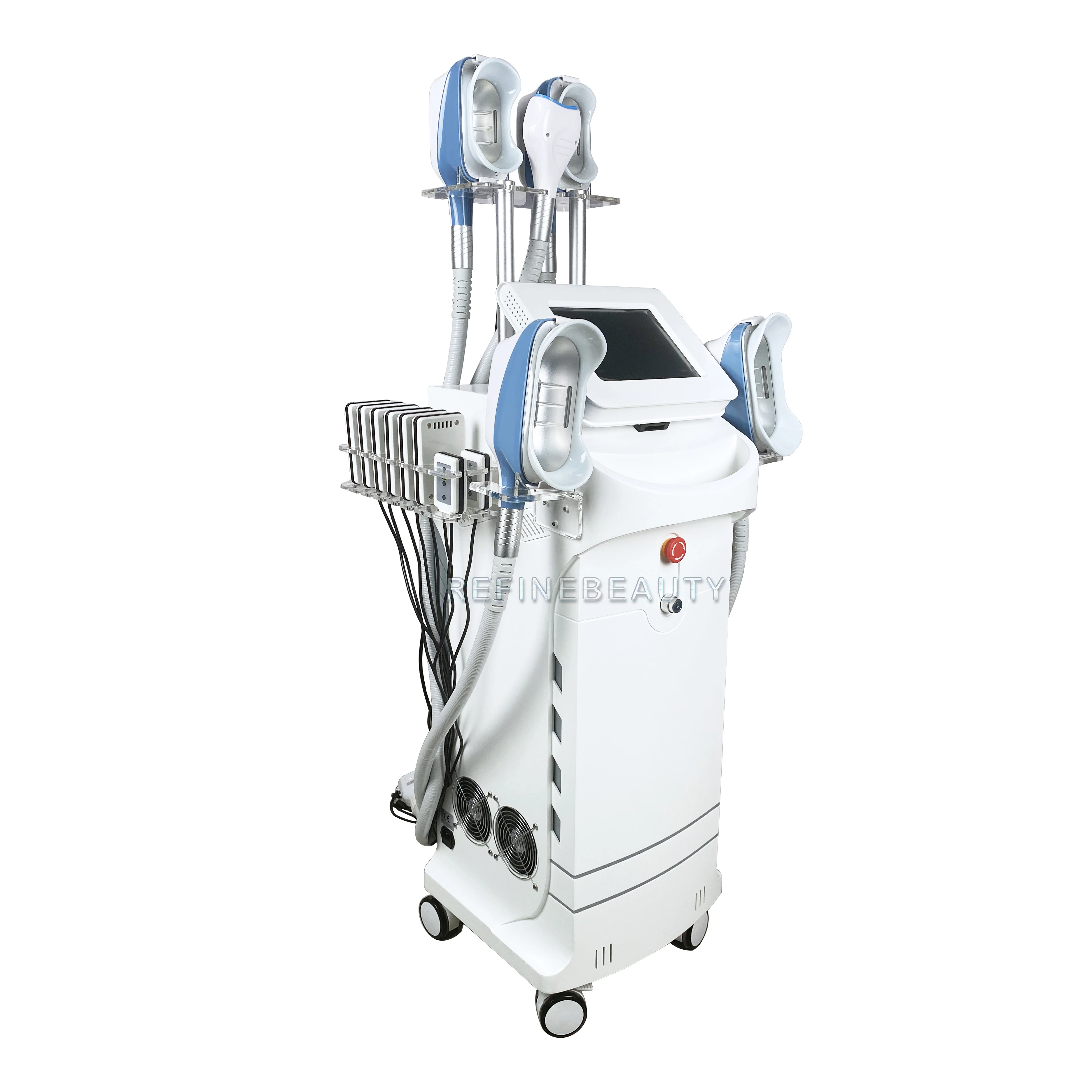 
8 handles cryo freezing fat burning cellulite reduction 650nm diode laser slimming RF weight loss machine 