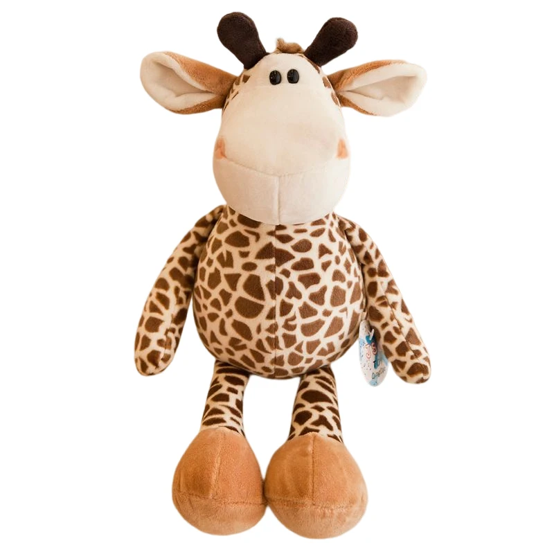 Custom Stuffed Plush Toy Fancy Design Glitter Eyes Wild Animals Baby Elephant Tiger Raccoon Plush Toys