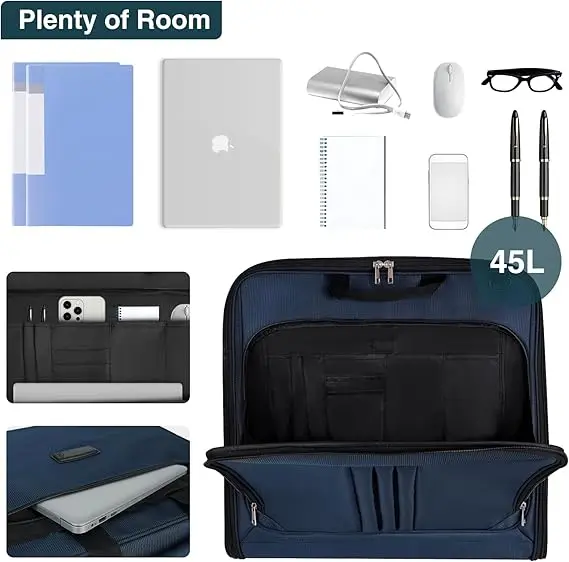 Free sample Easy For Traveling Garment Bag Hanging Clothes Bag Protecting Winter Coat Sweater Jacket Shirts