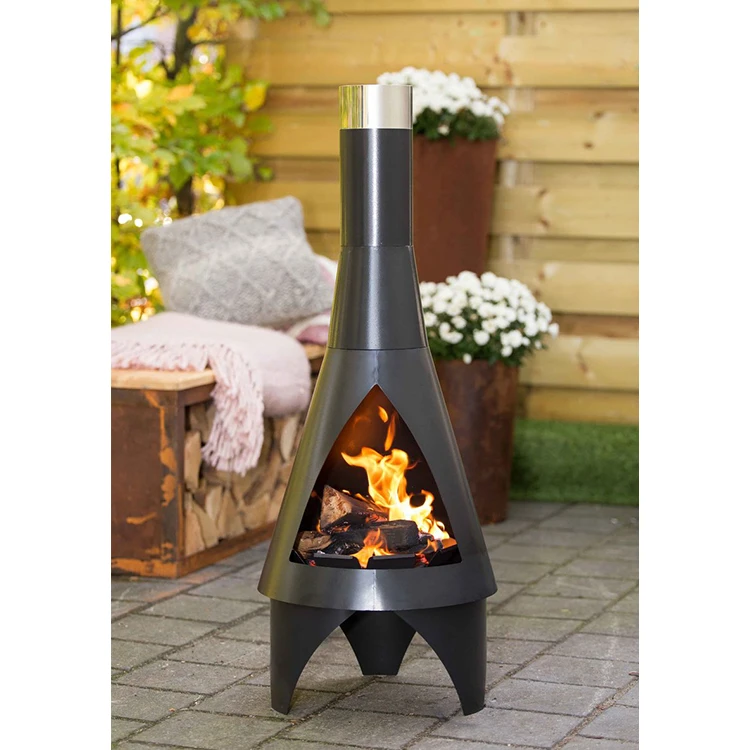 Hot wholesale outdoor garden firepits fire pits large clay chiminea for sale