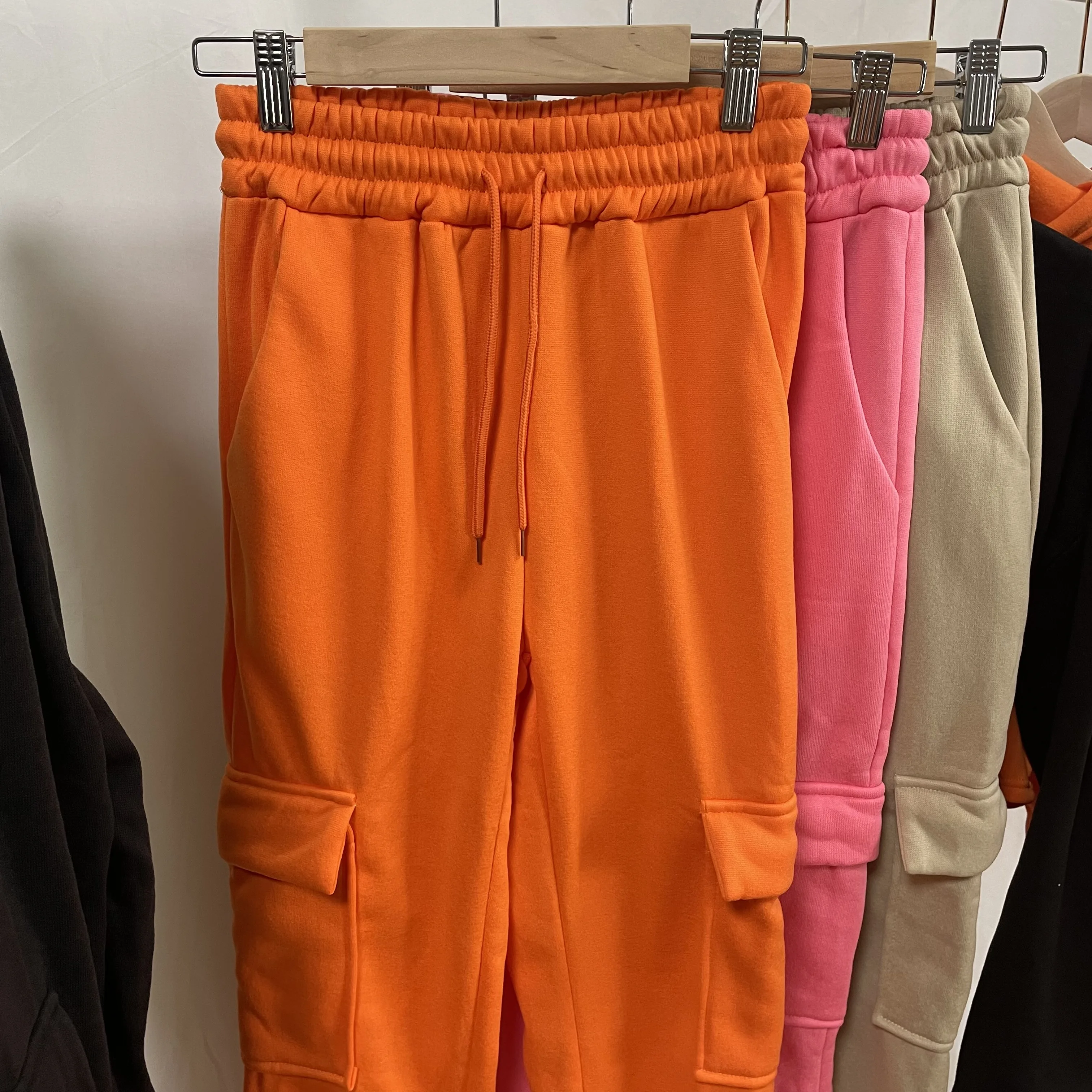 Fall Winter sets for Women Crop Hoodie Stacked Sweat Pants Two Piece Set Tracksuit Jogger Sweatpants Sweatshirt Hoodies Sets