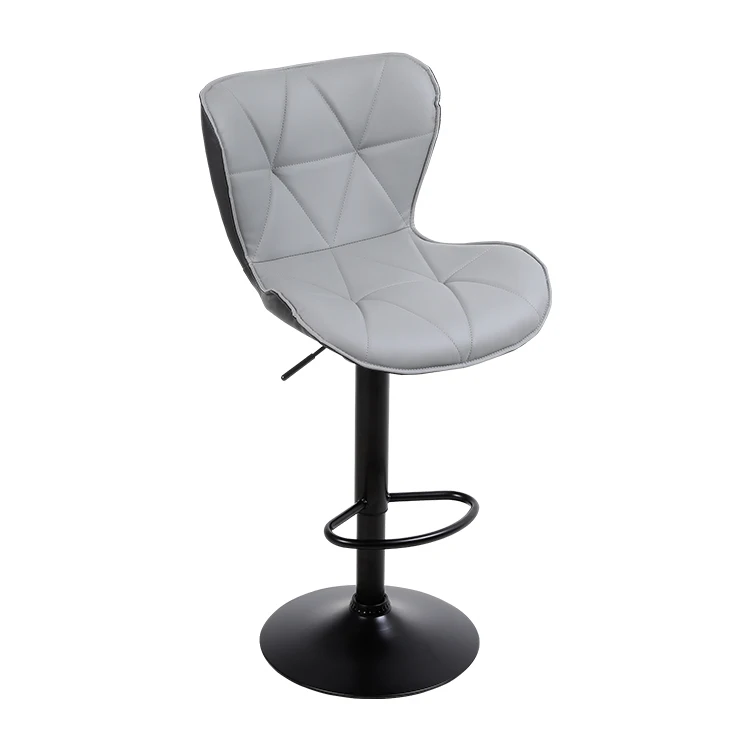 Wholesale Bar Stools Counter Height Adjustable Swivel Bar Chairs With Backs Pu Leather Padded Bar stool For Home Kitchen Island