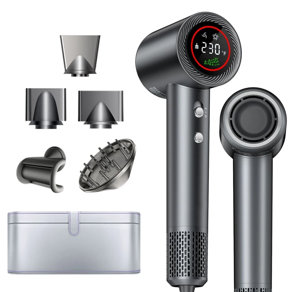 High-Speed Professional Salon Hair Dryer Negative Ion Reviver One Step Volumizer for Home Use low noise hair dryer