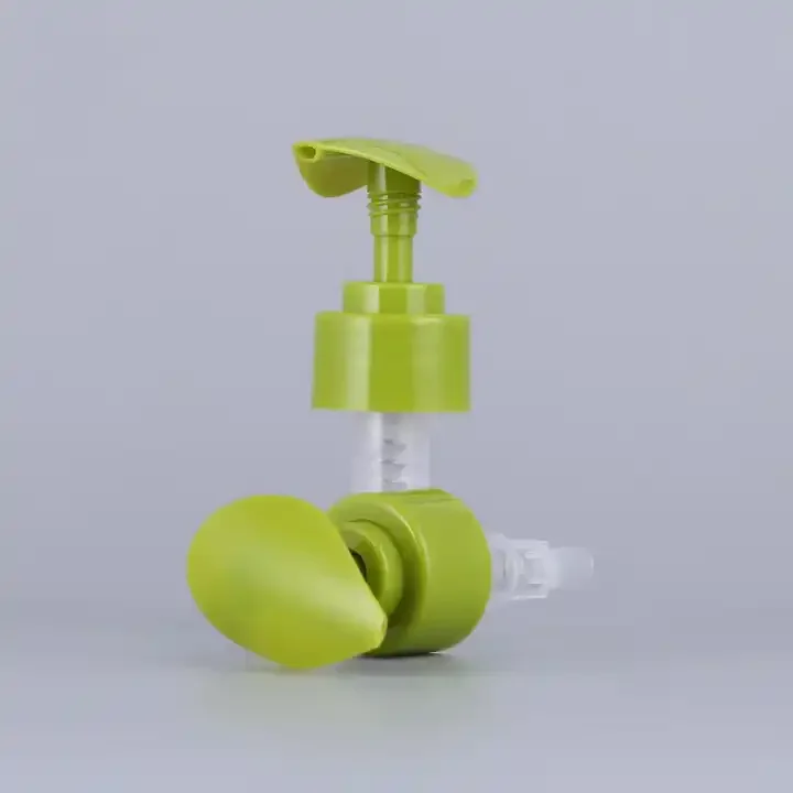 Wholesale Recyclable 28mm 28/410 Green  Lotion Screw Dispenser Treatment Pump For Shampoo Shower Gel Hand Sanitizer Toiletries
