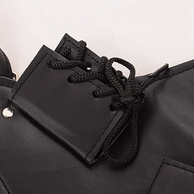 Black Medieval Rapier Cross Lacing Holder Belt Medieval Ninja Slayer Sword Back Cover Leather Sword Shoulder Holster