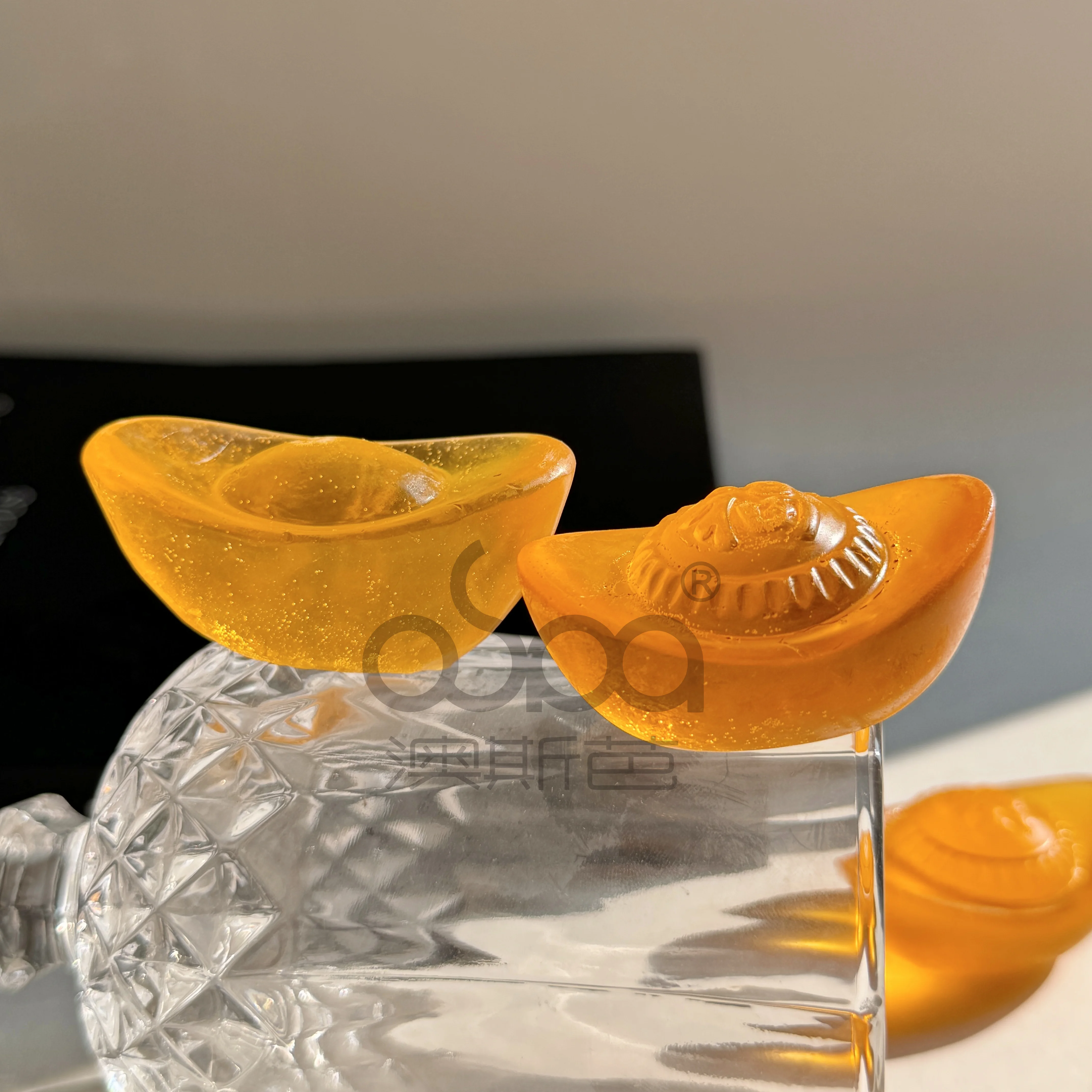 Clean Body Shower Soap Chinese Tradition Shoe-shaped Gold Ingot Wash Bar Turmeric Bath Soap